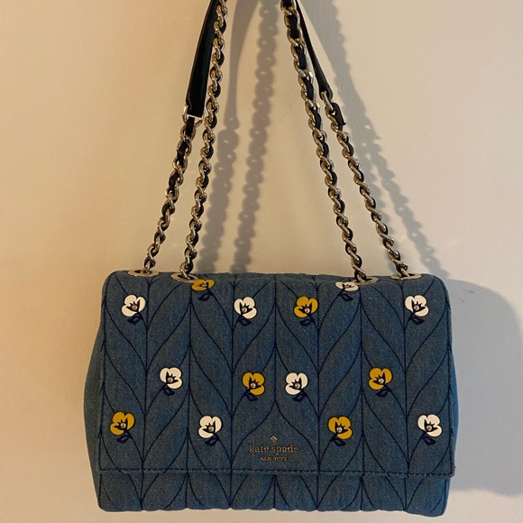 Kate Spade Quilted Denim Bag - Picture 1 of 6